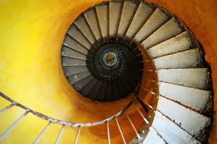Framed Print : Spiral staircase