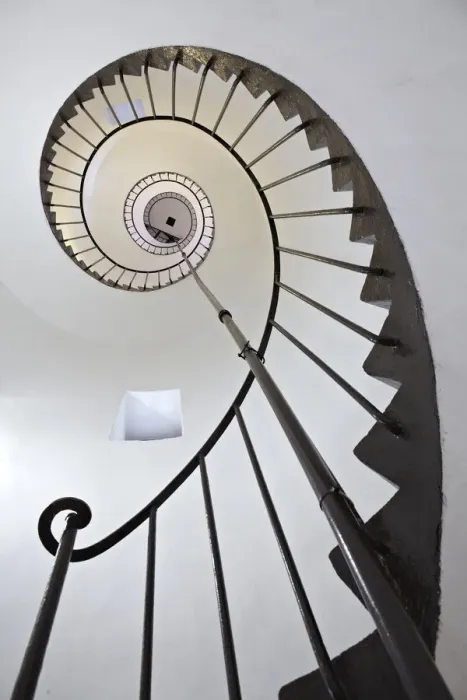Framed Print : Spiral staircase in lighthouse, Uruguay Framed Print : Spiral staircase in lighthouse, Uruguay