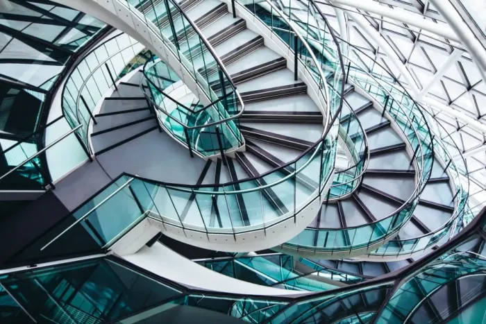 Framed Print : Spirals at City Hall, London, England Framed Print : Spirals at City Hall, London, England