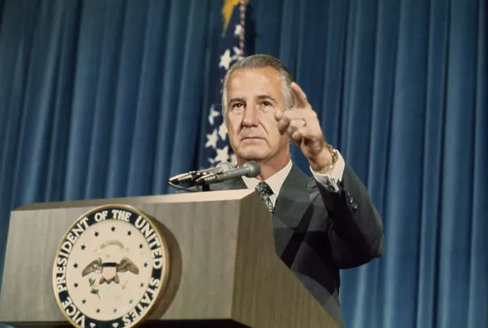 Framed Print : Spiro Agnew Denouncing Allegations Framed Print : Spiro Agnew Denouncing Allegations