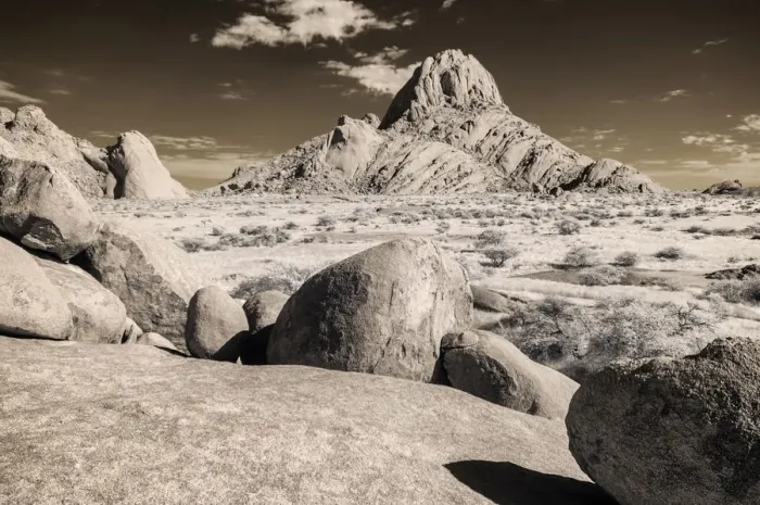 Framed Print : The Spitzkoppe or Inselberg photographed in Infrared, Spitzkoppe, Erongo Region, Namibia, Africa Framed Print : The Spitzkoppe or Inselberg photographed in Infrared, Spitzkoppe, Erongo Region, Namibia, Africa