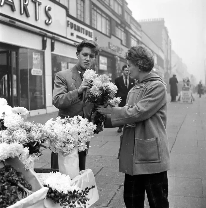 Framed Print : Spiv Buys Flowers Framed Print : Spiv Buys Flowers