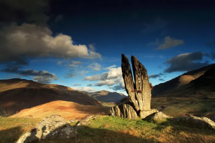 Framed Print : Split Stones Glenlyon Framed Print : Split Stones Glenlyon