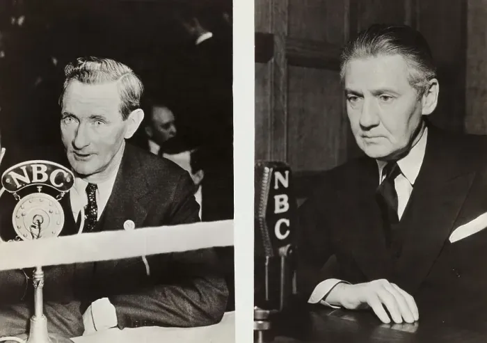 Framed Print : Sports Announcers at their Microphones Framed Print : Sports Announcers at their Microphones