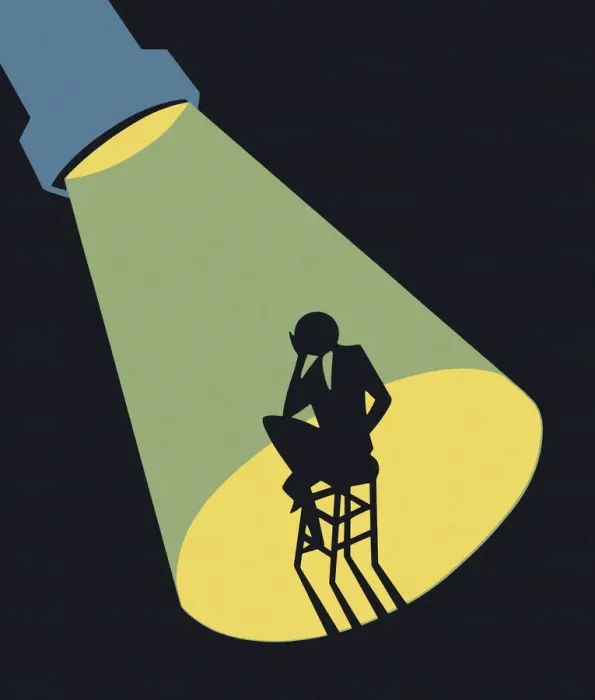 Framed Print : Spotlight on a Man Framed Print : Spotlight on a Man