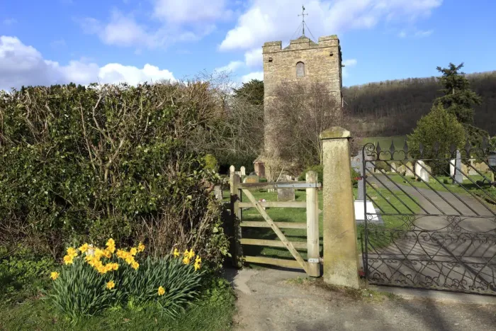 Framed Print : Spring, St Johns parish church, Stokesay Framed Print : Spring, St Johns parish church, Stokesay
