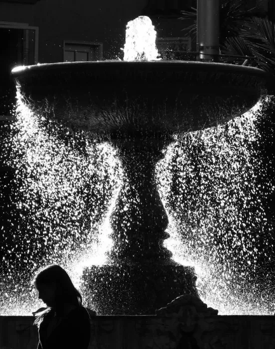 Framed Print : Sprinkle. Sunlight pouring through a splashing fountain Framed Print : Sprinkle. Sunlight pouring through a splashing fountain