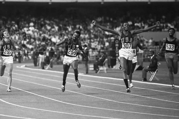Framed Print : Sprinter Tommie Smith Winning 200-Meter Olympic Gold Medal Framed Print : Sprinter Tommie Smith Winning 200-Meter Olympic Gold Medal