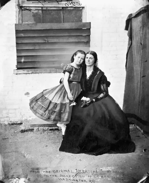 Framed Print : Spy Rose O'Neal Greenhow with Her Daughter Framed Print : Spy Rose O'Neal Greenhow with Her Daughter