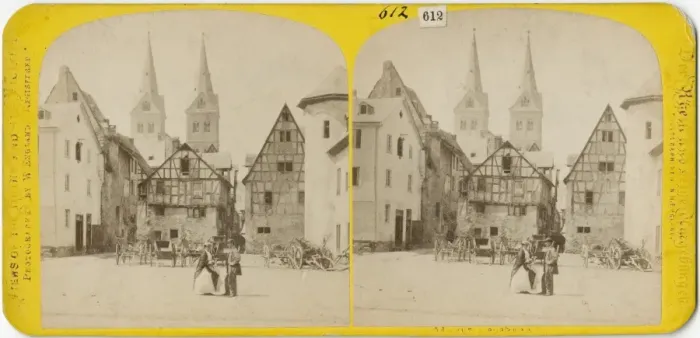Framed Print : Square In Boppard
