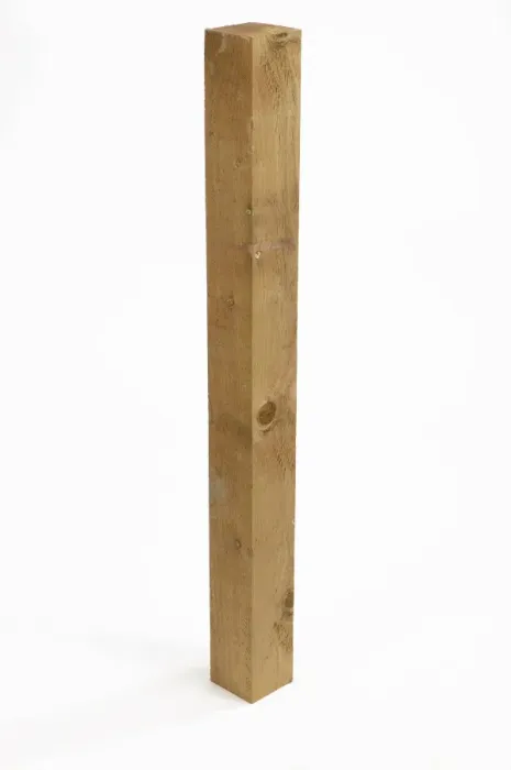 Framed Print : Square wooden fencing post Framed Print : Square wooden fencing post
