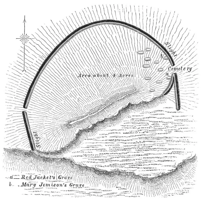 Framed Print : Squier Map of Eaton Site Seneca Fort near Buffalo in Erie County, New York, USA Framed Print : Squier Map of Eaton Site Seneca Fort near Buffalo in Erie County, New York, USA