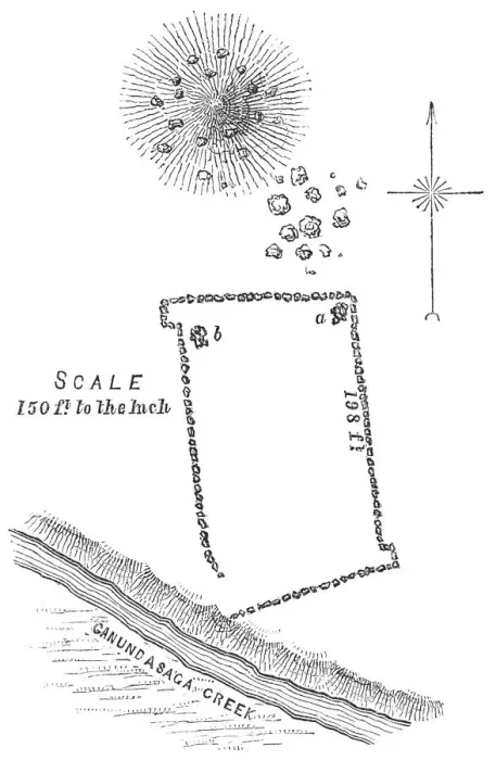 Framed Print : Squier Map of Kanadaseaga Fort near Geneva in Ontario County, New York, USA Framed Print : Squier Map of Kanadaseaga Fort near Geneva in Ontario County, New York, USA
