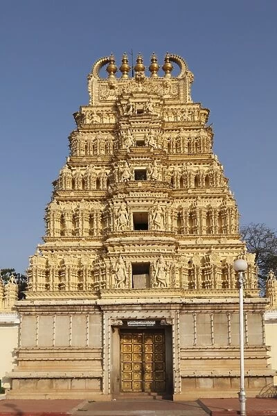 Sri Shveta Varahaswami temple in the garden of the Maharajas Palace Mysore Palace, Mysore, Karnataka, South India, India, South Asia, Asia