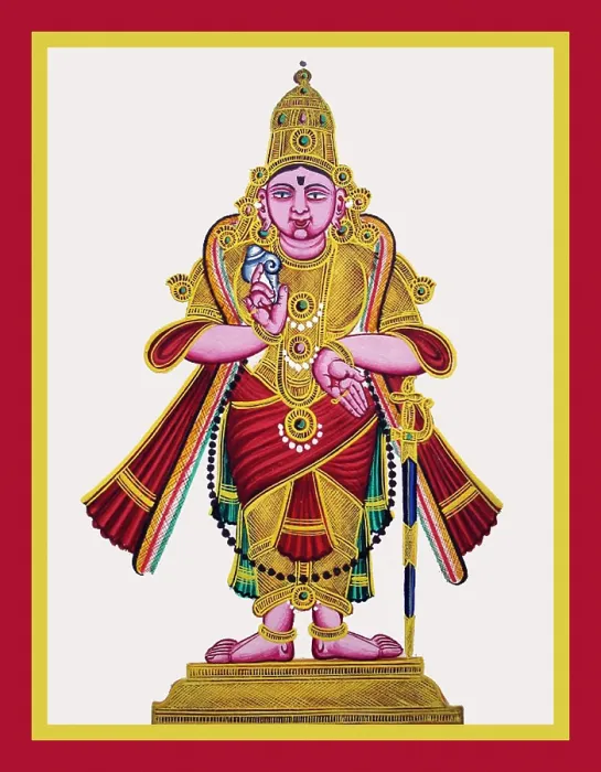 Framed Print : Sri Vasudeva Perumal holding a conch Framed Print : Sri Vasudeva Perumal holding a conch