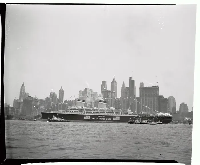 Framed Print : The S.S. America Framed Print : The S.S. America