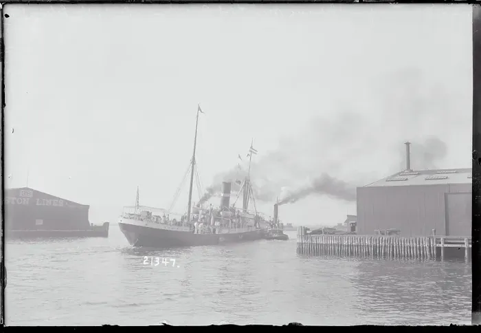 Framed Print : S.S. Massapequa Leaving Pier Framed Print : S.S. Massapequa Leaving Pier