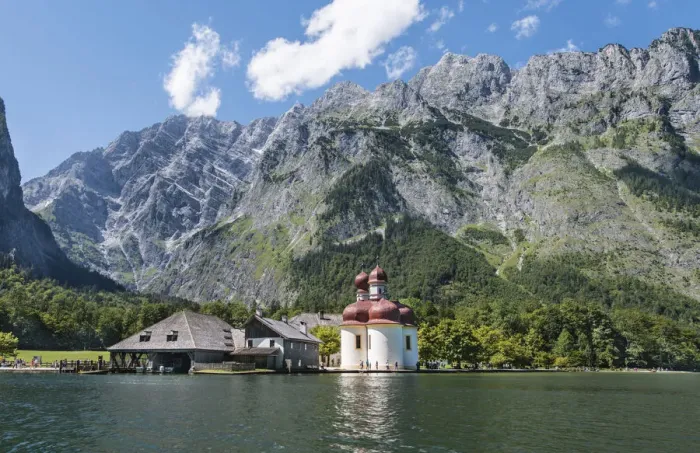 Framed Print : St. Bartholomae in Konigssee in front of the Watzmann, Berchtesgaden National Park, Berchtesgadener Land district, Upper Bavaria, Bavaria, Germany Framed Print : St. Bartholomae in Konigssee in front of the Watzmann, Berchtesgaden National Park, Berchtesgadener Land district, Upper Bavaria, Bavaria, Germany