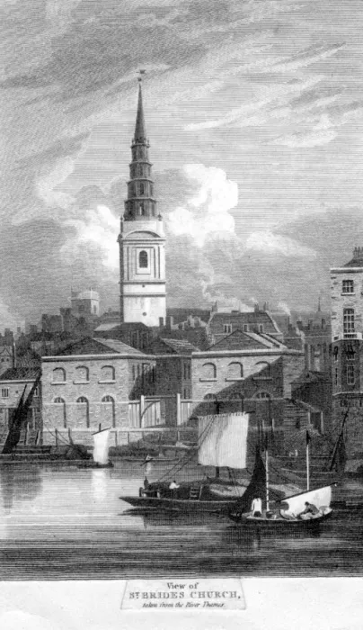 Framed Print : St Brides Church Framed Print : St Brides Church