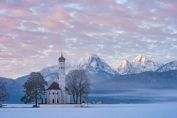 St. Coloman at wintertime, Allgaeu, Germany