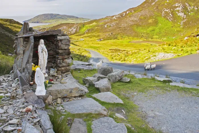 Framed Print : St. Eugenies Well And Pilgrimage Site On Mamore Gap Above The Urris Hills Framed Print : St. Eugenies Well And Pilgrimage Site On Mamore Gap Above The Urris Hills