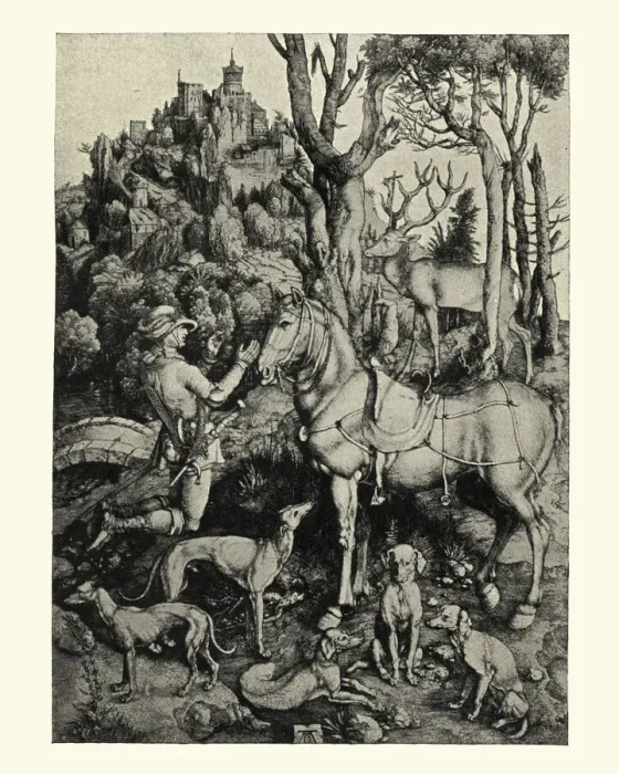 Framed Print : St Eustace by Albrecht Durer Framed Print : St Eustace by Albrecht Durer