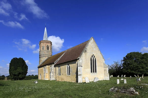 St Georges parish church Shimpling village Norfolk