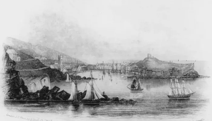 Framed Print : St. Ives, Cornwall, circa 1800. (Photo by Hulton Archive / Getty Images)
