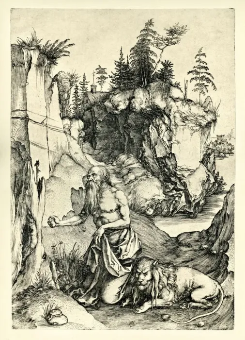 Framed Print : St Jerome Penitent in the Wilderness