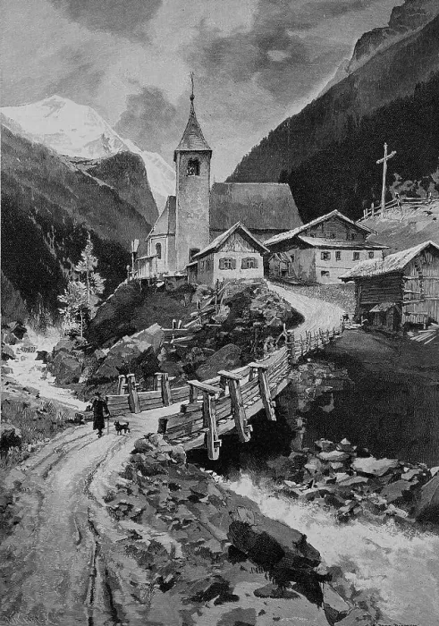 Framed Print : St. Leonhard im Pitztal, Tyrol, Austria, Historical, digital reproduction of an original from the 19th century Framed Print : St. Leonhard im Pitztal, Tyrol, Austria, Historical, digital reproduction of an original from the 19th century