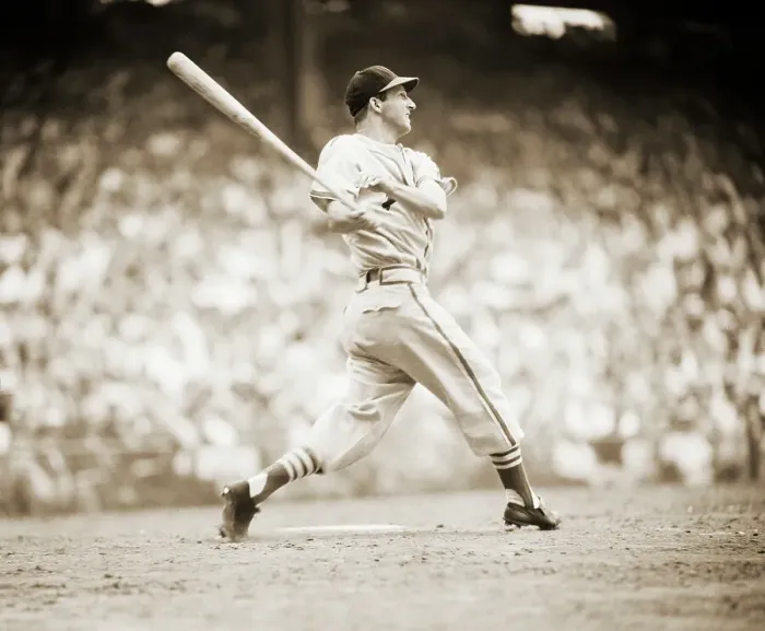 Framed Print : St. Louis Cardinals Player Stan Musial Batting During Game Framed Print : St. Louis Cardinals Player Stan Musial Batting During Game