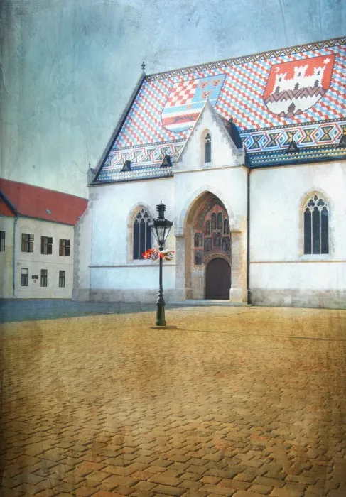 Framed Print : St Marks church, Zagreb, Croatia Framed Print : St Marks church, Zagreb, Croatia