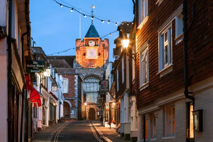 Framed Print : St Marys Church, Lion Street, Rye, East Sussex, England