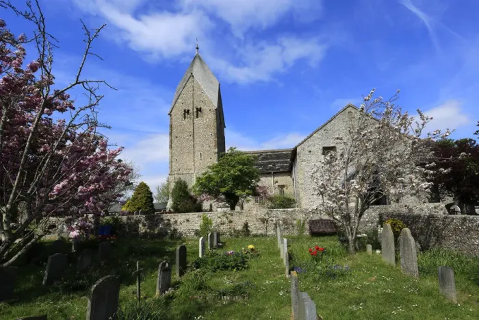 Framed Print : St Marys parish church, Sompting village Framed Print : St Marys parish church, Sompting village