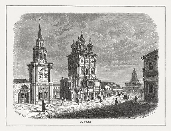 St Nicholas in Kremlin, Moscow, Russia, published in 1871