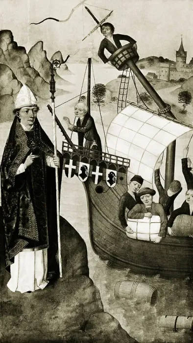 Framed Print : St Nicholas Saving Shipwrecked Sailors Framed Print : St Nicholas Saving Shipwrecked Sailors