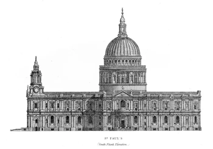 Framed Print : St. Paul cathedral engraving 1878 Framed Print : St. Paul cathedral engraving 1878