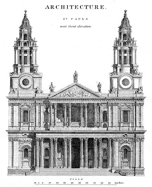St. Pauls Cathedral engraving 1878