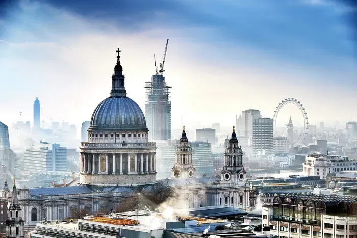 Framed Print : St Paul's Cathedral and London