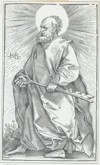 Framed Print : St. Peter Holding Large Key Framed Print : St. Peter Holding Large Key