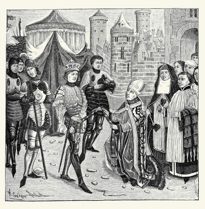 Framed Print : St. Remy Begging of Clovis