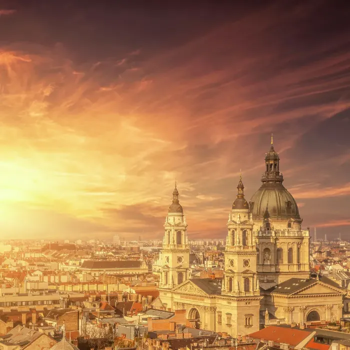 Framed Print : St. Stephens Basilica in sunset Framed Print : St. Stephens Basilica in sunset