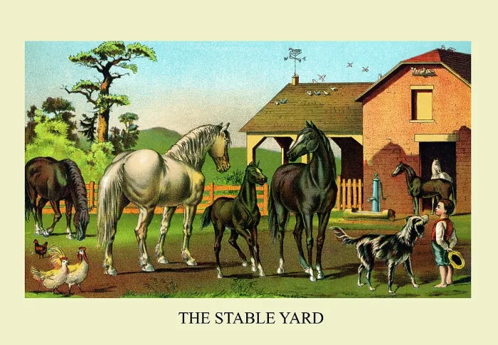 Framed Print : The Stable Yard Framed Print : The Stable Yard