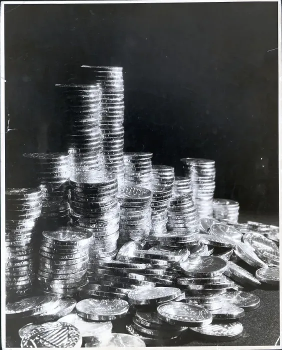 Framed Print : Stacks of Coins Framed Print : Stacks of Coins