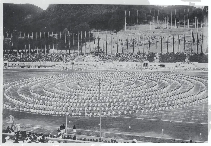 Framed Print : Stadium with Soldier Formations Framed Print : Stadium with Soldier Formations