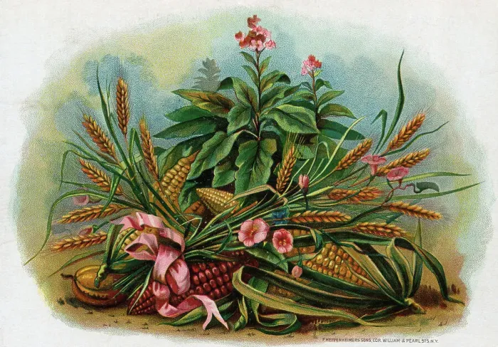 Framed Print : Staff Of Life Cigar Box Label W / Corn Framed Print : Staff Of Life Cigar Box Label W / Corn