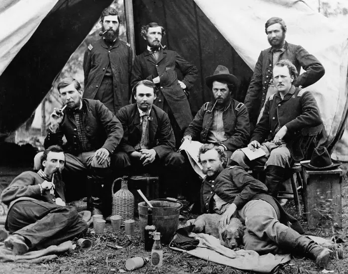 Framed Print : Staff of Union General Andrew Porter Framed Print : Staff of Union General Andrew Porter