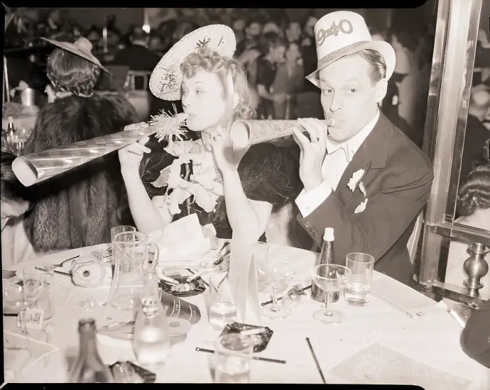 Framed Print : Stage Actors Celebrating the New Year Framed Print : Stage Actors Celebrating the New Year