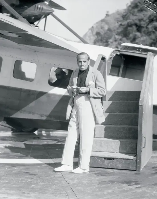 Framed Print : Stage and Screen Star Al Jolson Standing Near Airplane Framed Print : Stage and Screen Star Al Jolson Standing Near Airplane