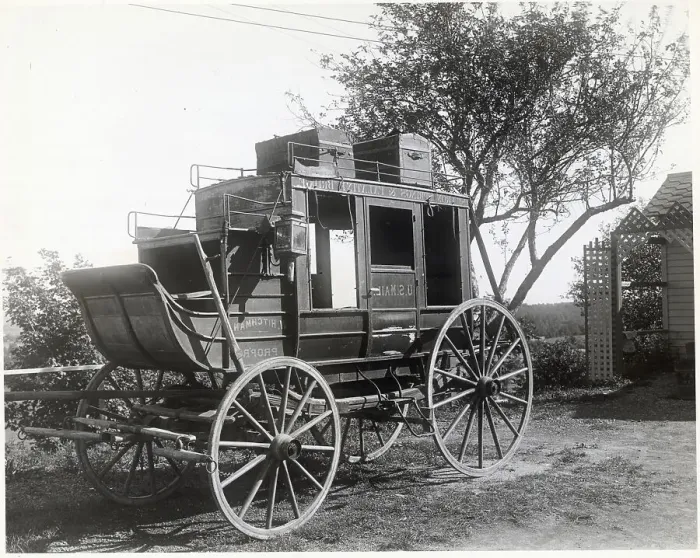 Framed Print : Stagecoach for Delivering Mail Framed Print : Stagecoach for Delivering Mail